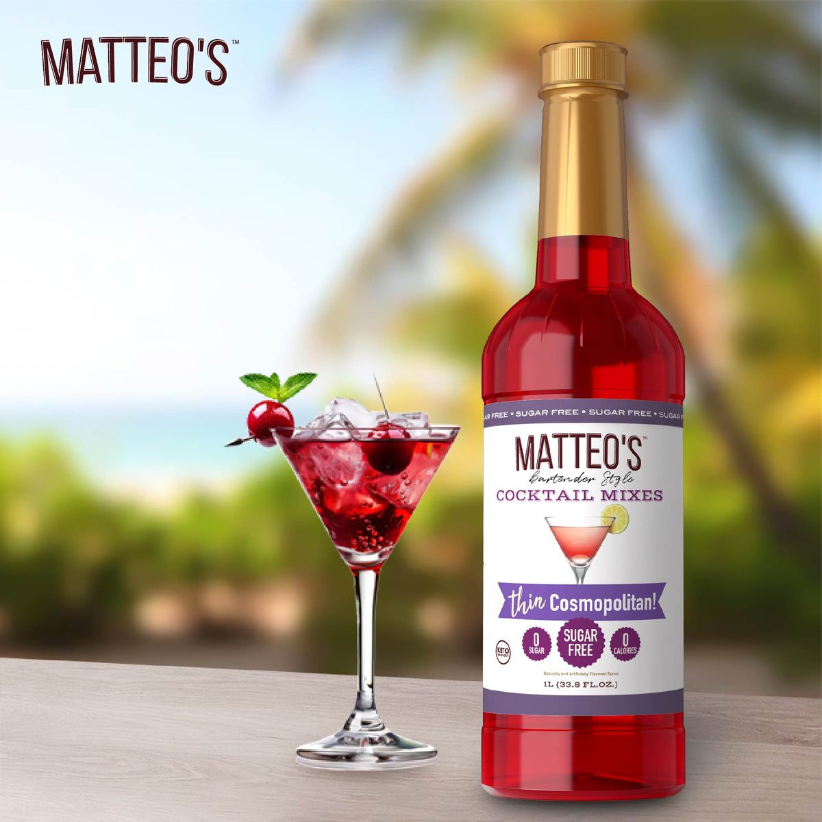 Sugar Free Cocktail Mix - Cosmopolitan (1L)