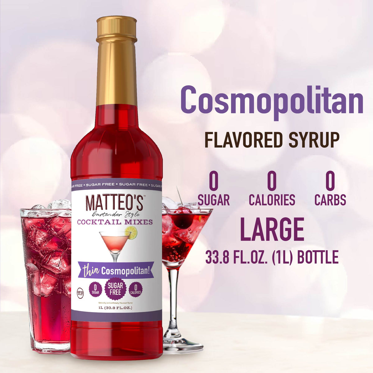 Sugar Free Cocktail Mix - Cosmopolitan (1L)