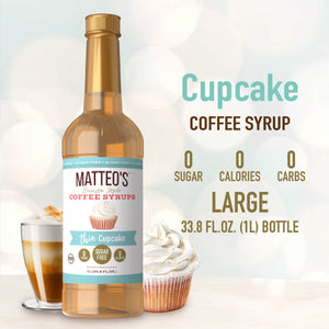 Sugar Free Coffee Syrup, Cupcake (1L)