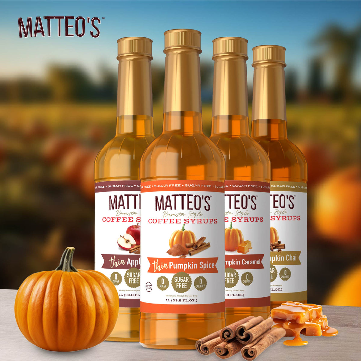Matteo's Harvest Flavours, Variety Pack, (4 Flavours) (1L)