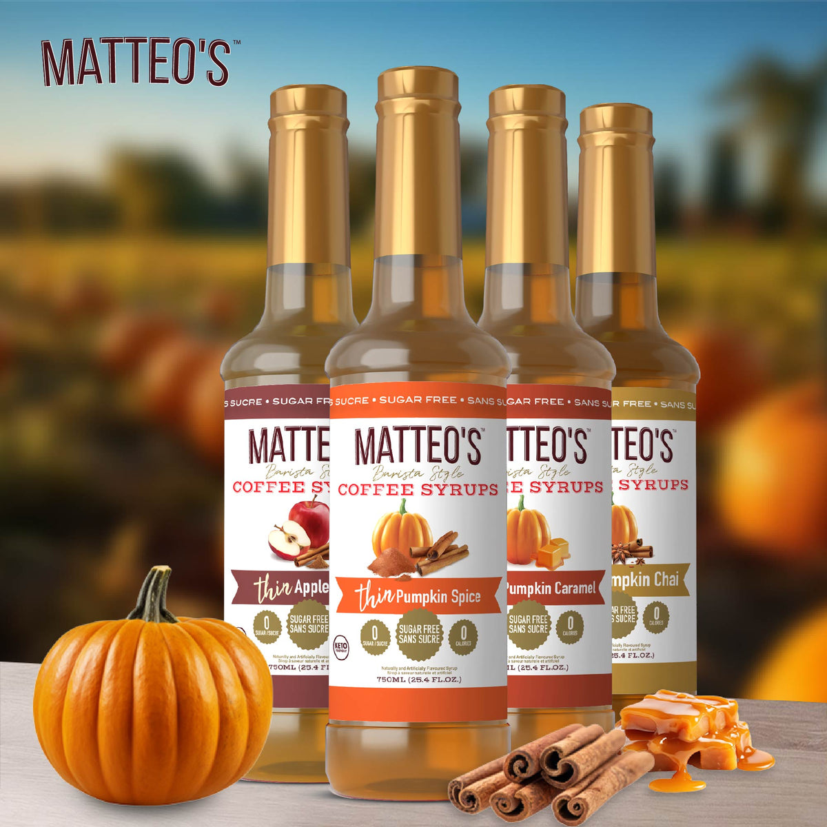 Matteo's Harvest Flavours, Variety Pack, (4 Flavours)