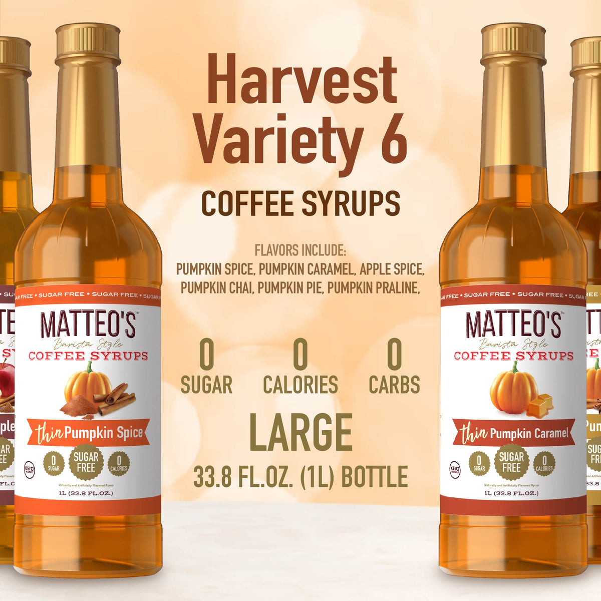 Matteo's Harvest Flavours, Variety Pack, (6 Flavours) (1L)