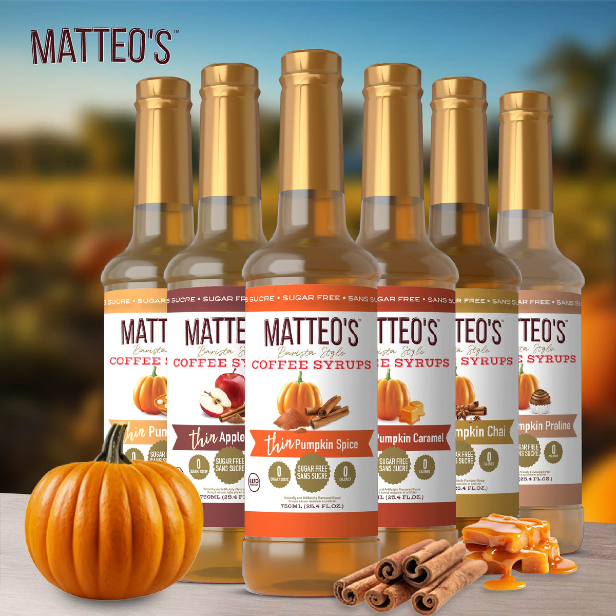 Matteo's Harvest Flavours, Variety Pack, (6 Flavours)