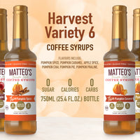 Matteo's Holiday Flavours, Assortiment de variétés, 0 calories, 0 sucre, Keto Friendly (4 saveurs)