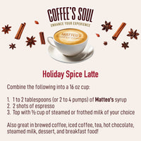 Sirop de café sans sucre, Épices des Fêtes