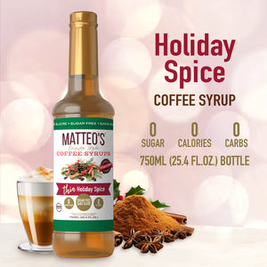 Sugar Free Coffee Syrup, Holiday Spice