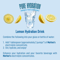 Concentré hydratant sans sucre de Matteo - Citron