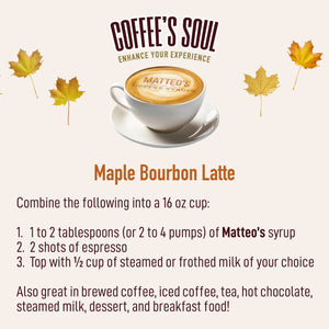 Sugar Free Coffee Syrup, Maple Bourbon (1L)