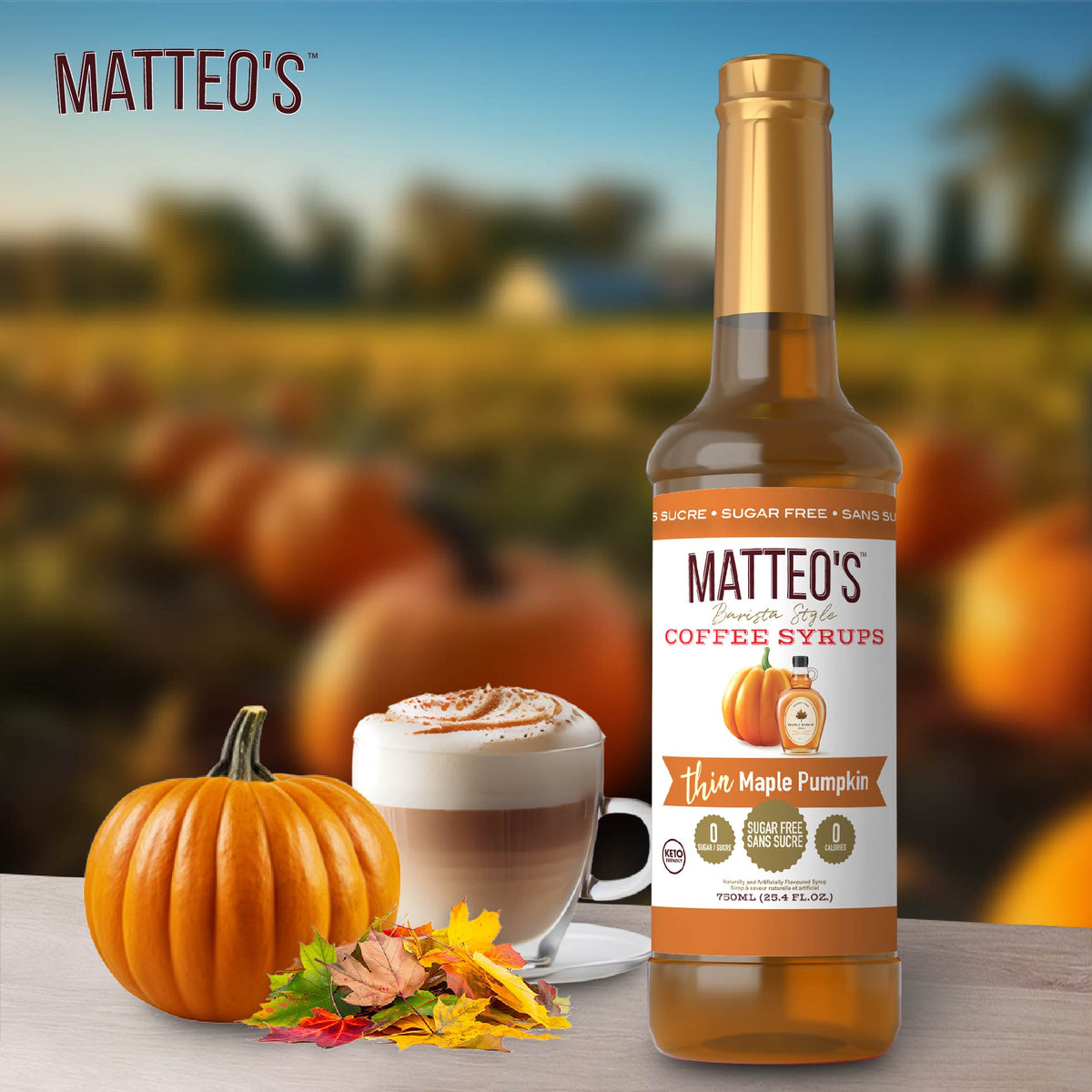 Sirop de café sans sucre, Citrouille à l'érable