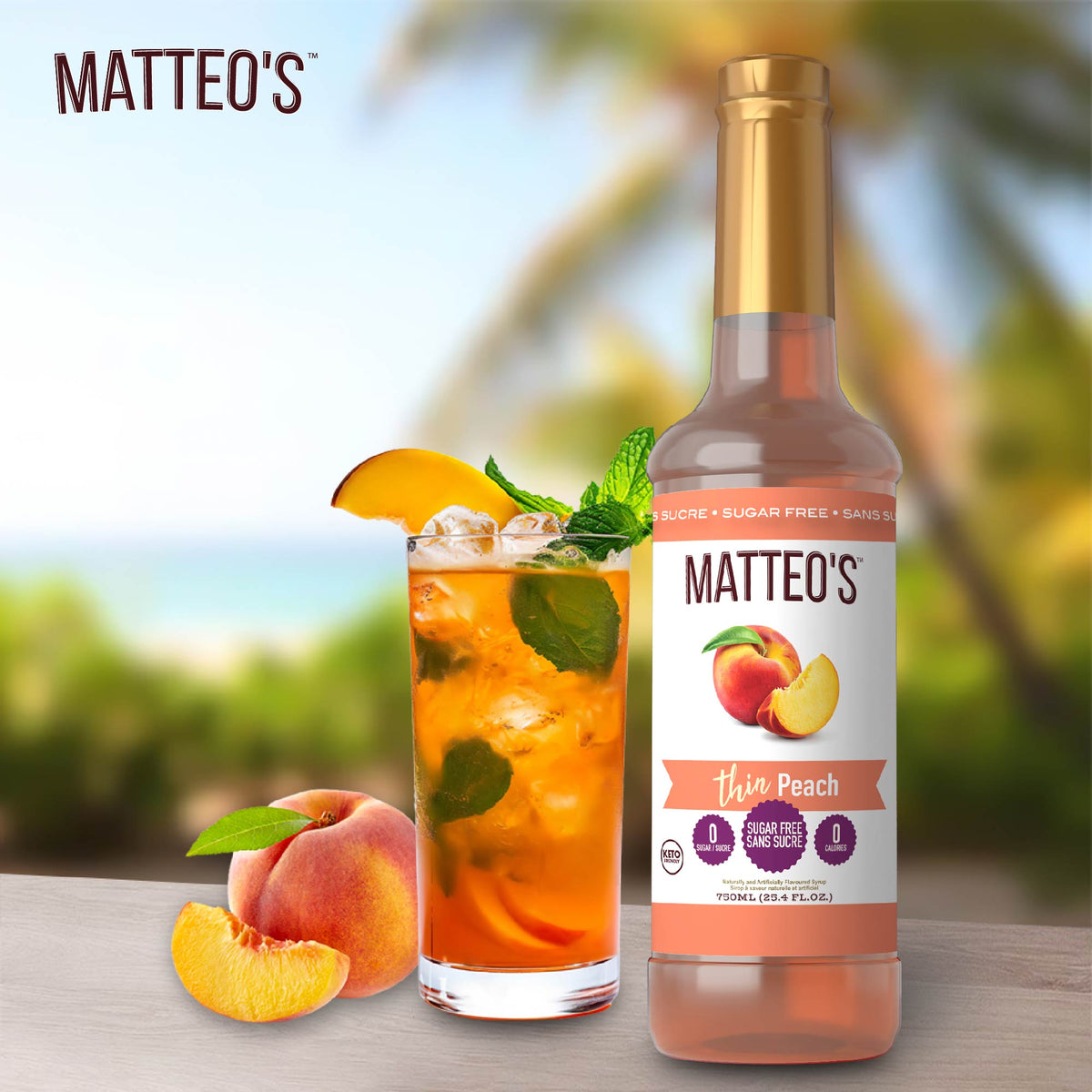 Mélange sans sucre - Pêche