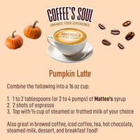 Sirop de café sans sucre, Latté à la citrouille