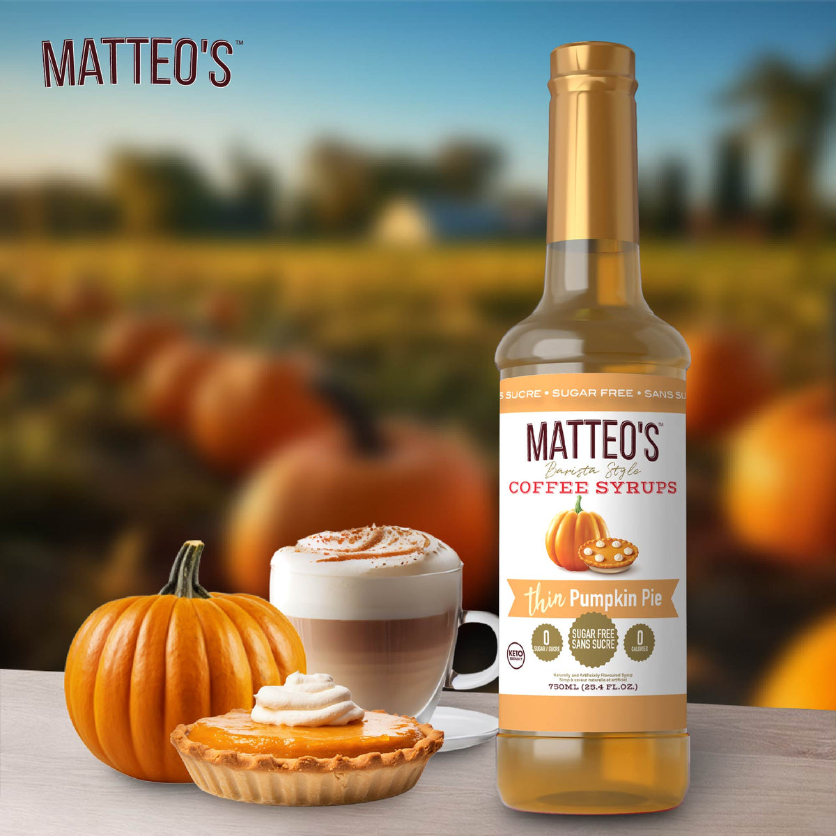 Sirop de café sans sucre, Tarte à la citrouille 