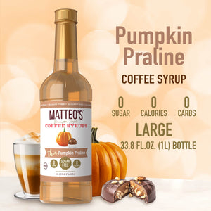 Sugar Free Coffee Syrup, Pumpkin Praline (1L)