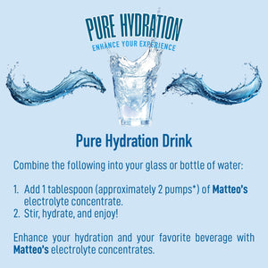 Matteo's Sugar-Free Hydration Concentrate - Pure