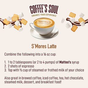 Sugar Free Coffee Syrup, S'Mores (1L)