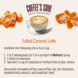 Sugar Free Coffee Syrup, Salted Caramel (1L)