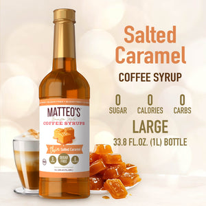 Sugar Free Coffee Syrup, Salted Caramel (1L)