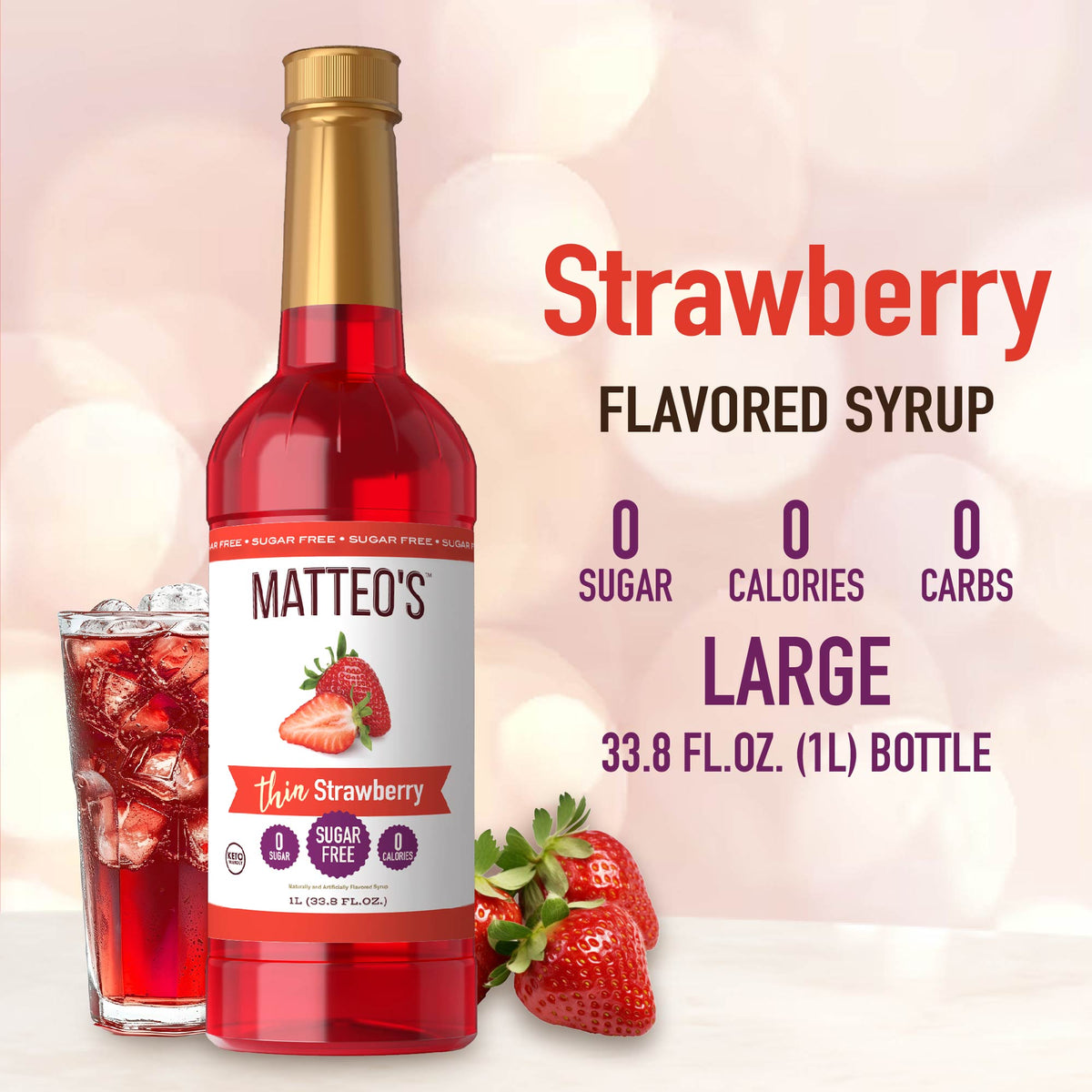 Sugar Free Mix - Strawberry (1L)