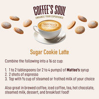 Sugar Free Coffee Syrup, Sugar Cookie
