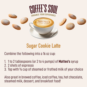 Sugar Free Coffee Syrup, Sugar Cookie