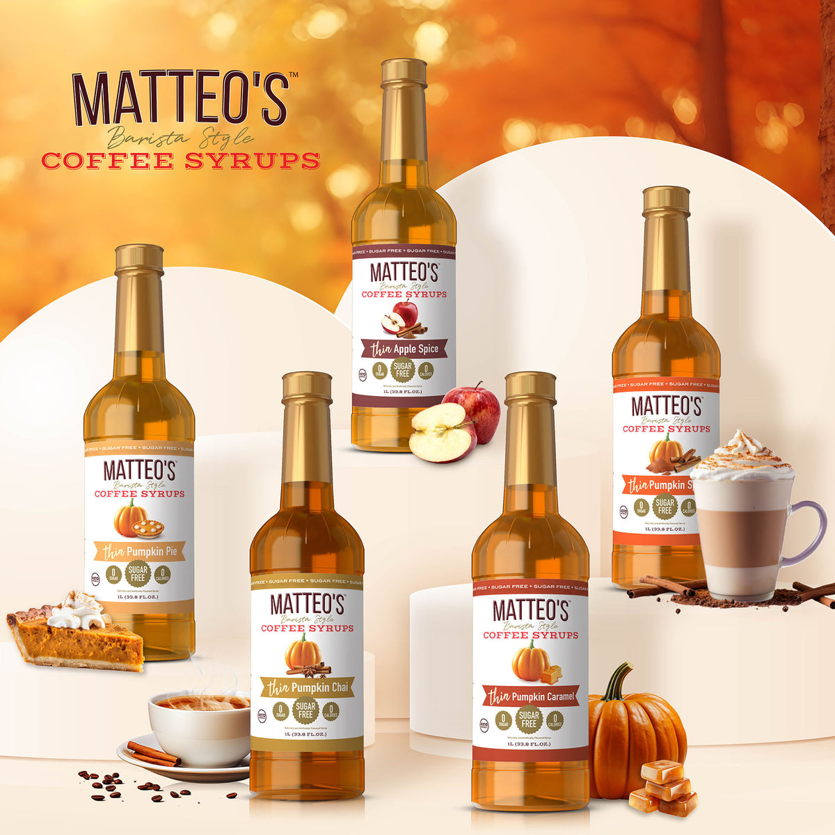 Matteo's Harvest Flavours, Variety Pack, (6 Flavours) (1L)