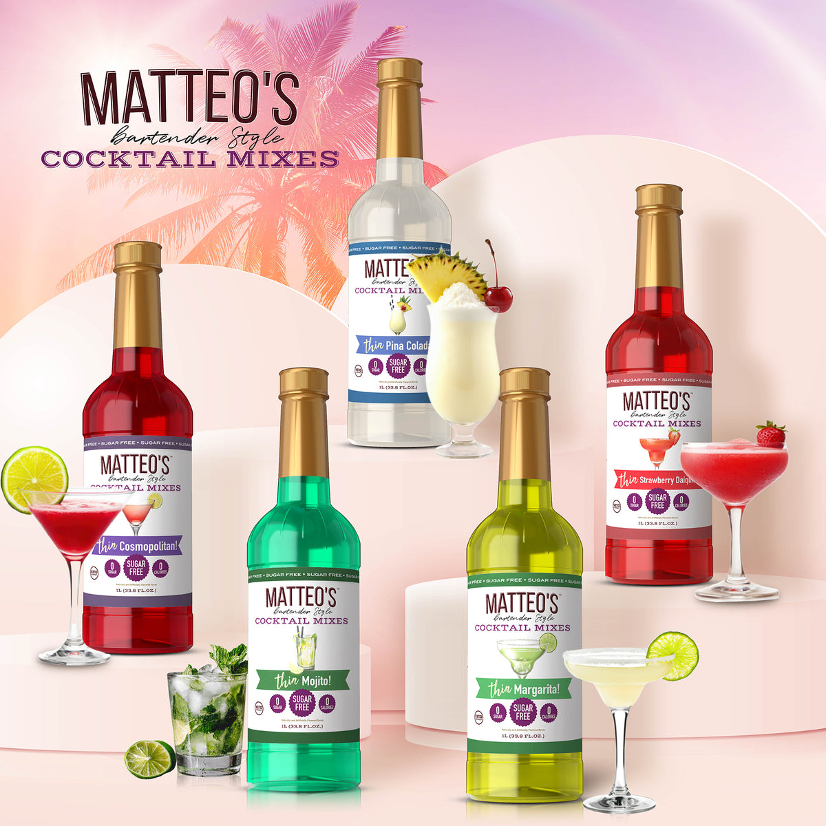 Sugar Free Cocktail Mix - Margarita (1L)