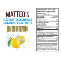 Concentré hydratant sans sucre de Matteo - Citron