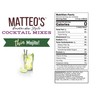 Sugar Free Cocktail Mix - Mojito (1L)