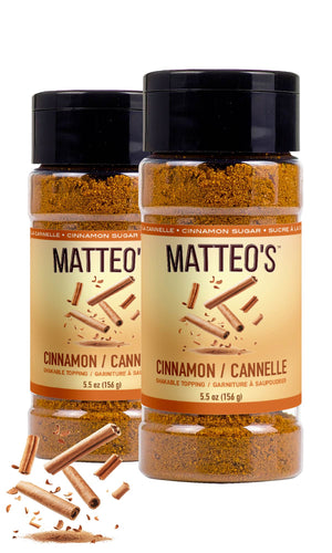 Matteo's Cinnamon Sugar Powder Topping 5.5 oz (156 g)