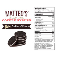 Sugar Free Coffee Syrup, Cookies N Cream