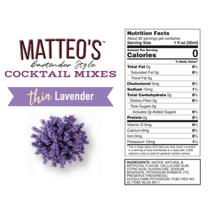 Sugar Free Mix - Lavender (1L)