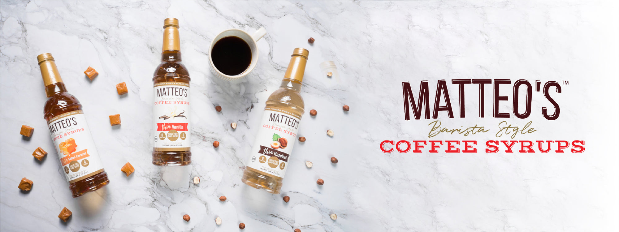 Matteo's Sirop aromatisant pour café sans sucre, moka, délicieux