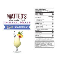 Mélanges pour cocktails sans sucre - Pina Colada