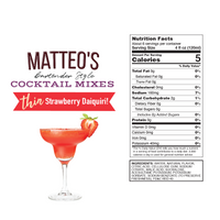 Mélanges pour cocktails sans sucre - Daiquiri aux fraises