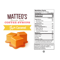Sirop de café sans sucre, caramel