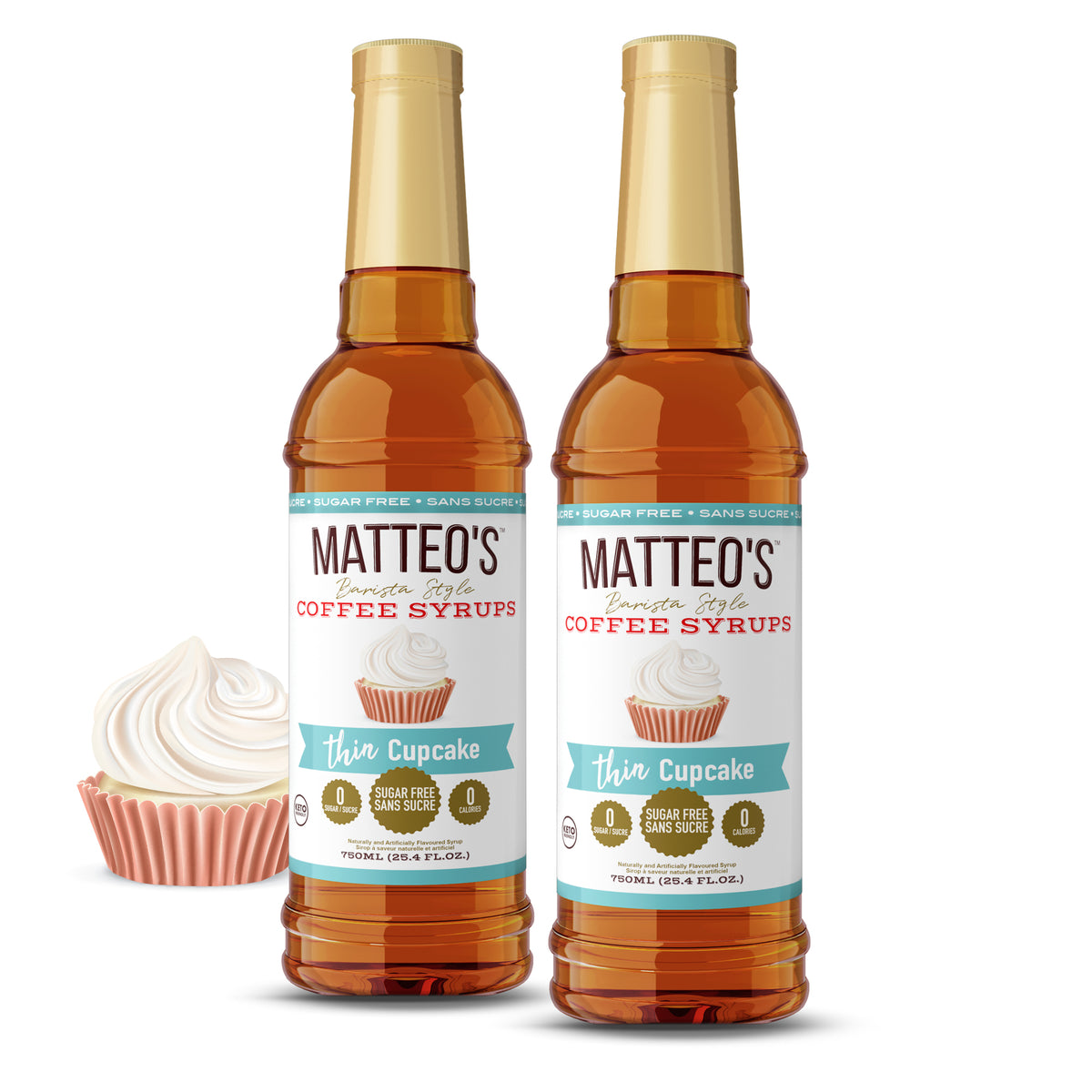 Sirop de café sans sucre,  petit gâteau