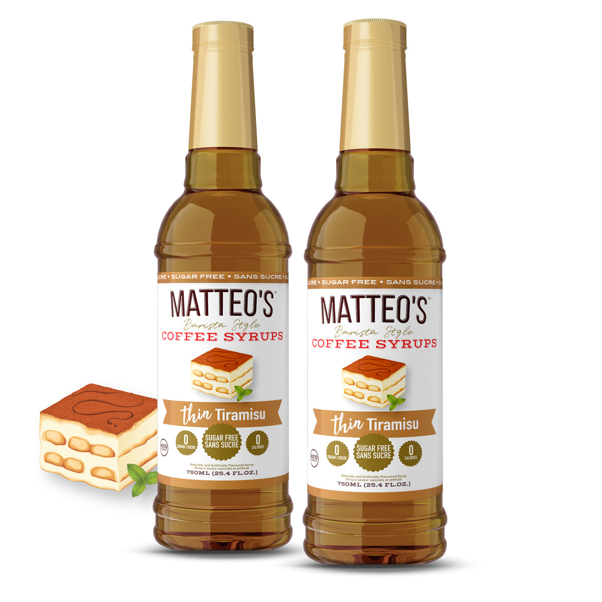 Sirop de café sans sucre, Tiramisu